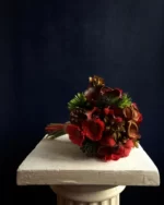 kırmızı dokunuşlar gelin çiçeği