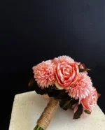 Pembe Gül Gelin Buketi