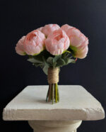 Pembe Şakayık Gelin Buketi